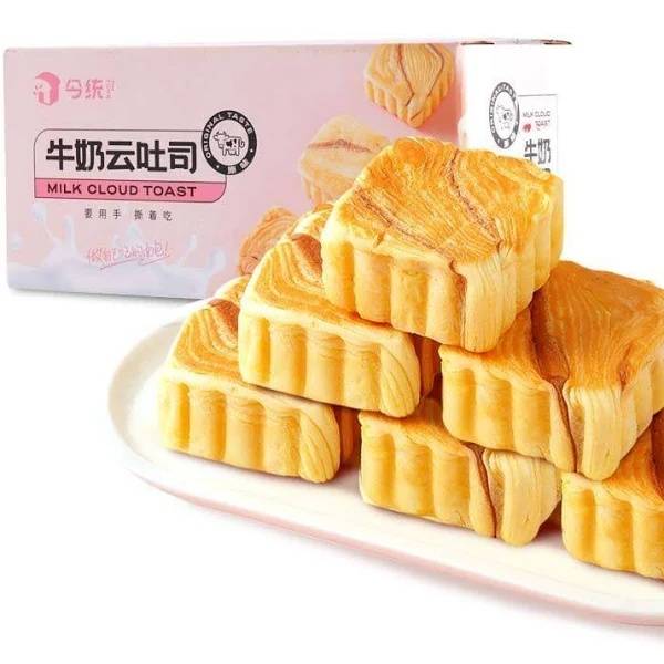 ZEJUN Milk Cloud Toast Milk Fragrant Shredded Bread Nutritious Breakfast 258g