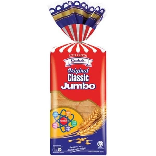 Gardenia Original Classic Jumbo White Bread 600g