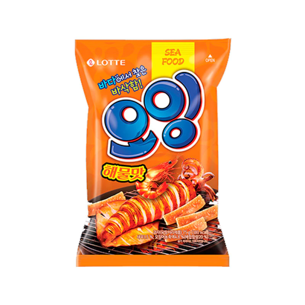 Lotte O!ng Seafood Flavour Snack (75g)